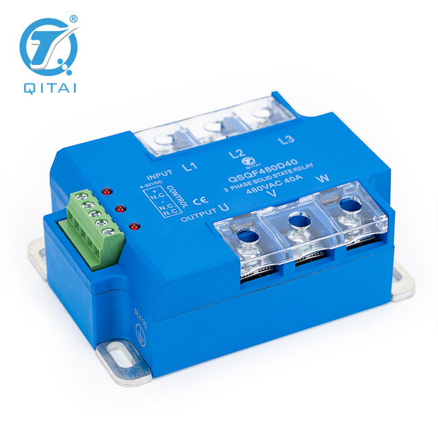 QSQF480D40 40A 480VDC Panel Mount SSR 3 Phase Solid State Relay Reversing Module