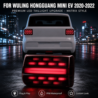 Feu arrière NAFU en gros pour Wuling Mini EV 2020-2022, 646 LED, boîtier fumé, haute luminosité, feu stop et marche arrière