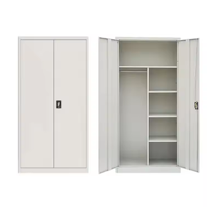 أرفف منزلية فاخرة من الفولاذ ببابين قابلة للتعديل لمكان عمل المكتبة - Product Image 4