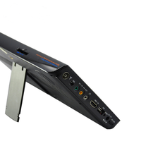 Téléviseur portable 10 pouces, charge DC 12V, téléviseur LED avec antenne DVB-T/ATSC/ISDB, port USB, carte TF