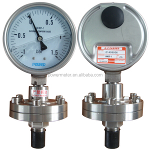 Dial 4inch -100mbar to +900mbar <strong>Diaphragm</strong> Seal Thread Type <strong>Pressure</strong> <strong>Gauge</strong>