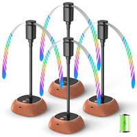 Ventilateur électrique portable pliable, rechargeable par USB, batterie 2000 mAh, 20 heures d'autonomie, écran LED, utilisation intérieure/extérieure pour voiture, camping-car