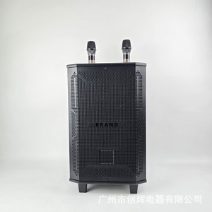 JBA 10-Inch 12-Inch Portable Karaoke <b>Speaker</b> With <b>Microphones</b> High Power Wooden Loudspeaker For Karaoke Use - Product Image 2