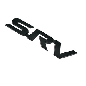 Etiqueta Decorativa Exterior de Material Cromado para Carrocería y Maletero Trasero de Lexus SRV, Modelo Forten FT-025, Color Plata y Negro, con Logotipo de Lexus SRV Modificado - Product Image 3
