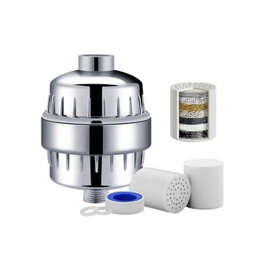 Multi-Stage 12 15 18 20 Stage Chrome Water <strong>Shower</strong> <strong>Head</strong> Filters Hard Water Chlorine Relief Carbon KDF Metal Bath <strong>Toilet</strong> Supplies - Product Image 5