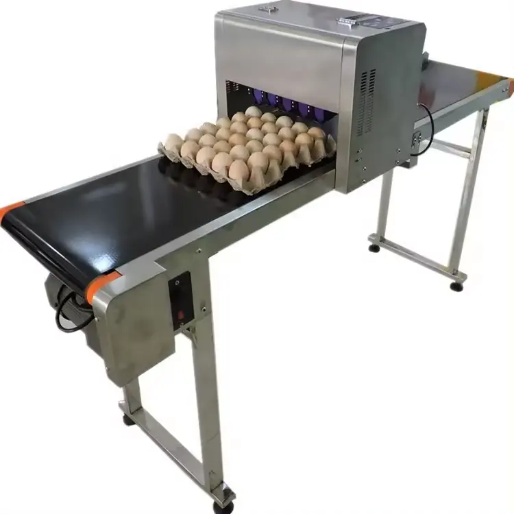 Pasokan langsung pabrik pencetak telur/mesin cap telur/alat pembuat kode telur