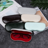 Étui à lunettes portable avec logo personnalisé, boîte de rangement pour lunettes de soleil en cuir de luxe, emballage de lunettes de haute qualité