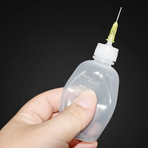 Bouteille de colle à presser en plastique PE de 50ml 100ml 200ml au <span class=keywords><strong>prix</strong></span> d'usine en gros avec aiguille de 1/2 pouce - Product Image 2