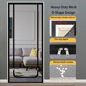 <span class=keywords><strong>Moustiquaire</strong></span> anti-moustique avec <span class=keywords><strong>rideau</strong></span> zippé à double sens pour chambres pour animaux de compagnie, porte en maille très durable - Product Image 3