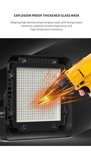 150W-200W Anti-éblouissement haute <span class=keywords><strong>baie</strong></span> luminaire 6500K température <span class=keywords><strong>de</strong></span> couleur CCT aluminium verre lampe corps Badminton cour entrepôt - Product Image 4