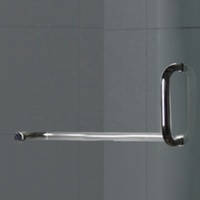 Vente directe d'usine boîtier de salle de bain de haute qualité pivot simple coin en verre trempé en forme de diamant salle de douche