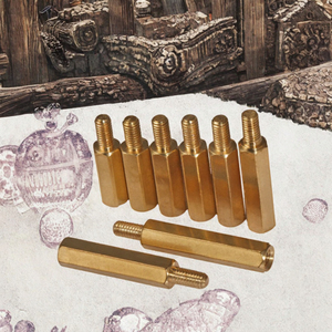 Tornillos espaciadores de latón pulido M2.5 de 18 mm de longitud con rosca M18, marca Nock, los más vendidos - Product Image 3