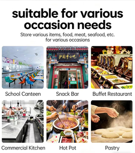 Meilleures ventes - <span class=keywords><strong>Armoire</strong></span> de stockage alimentaire en acier inoxydable pour usage commercial, pour restaurant, cuisine commerciale - Product Image 2