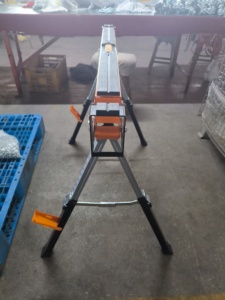 Saw Horse Sawhorse le migliori gambe pieghevoli pieghevoli portatili a rilascio automatico hanno visto cavalli - Product Image 6