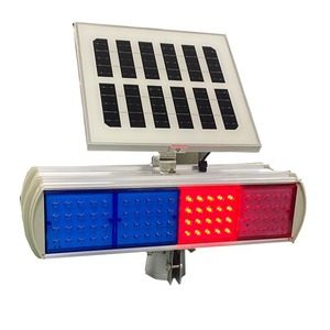 Luz Intermitente de Tráfico Solar LED Roja y Azul de Instalación Fija, Material de PC, Origen Wenzhou, Modelo Tynbsd 20 12 - Product Image 2