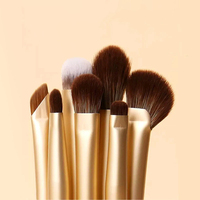 Lot de 7 pinceaux de maquillage pour les sourcils avec logo personnalisé vente en gros