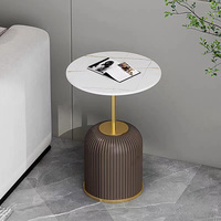 Nouvelle table basse moderne en acier inoxydable, design moderne, mobile, décorative, pour salon, balcon, pas cher