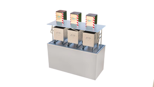 Conteneur à déchets souterrain BDB METAL BDB.13300-YA à 3 emplacements, de haute qualité, pour vente en gros, système de poubelle en vrac - Product Image 2