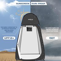 Tente de douche de camping extérieure moderne, automatique, portable, quatre saisons, en polyester imperméable, pour se changer et se laver