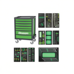 Ensemble d'outils de réparation automobile Fasano Tools 100V/AS224 avec armoire à roulettes et kit complet pour mécaniciens - Product Image 3
