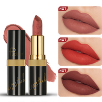 Échantillon Gratuit Rouge à Lèvres Mat Velouté Soie Personnalisé en Gros, Sans Cruauté Animale, Durable et Imperméable pour Maquillage Cosmétique