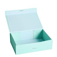 Boîtes cadeaux magnétiques pliables en papier rigide pour vêtements, cosmétiques, emballages personnalisés de luxe noirs, vente en gros OEM
