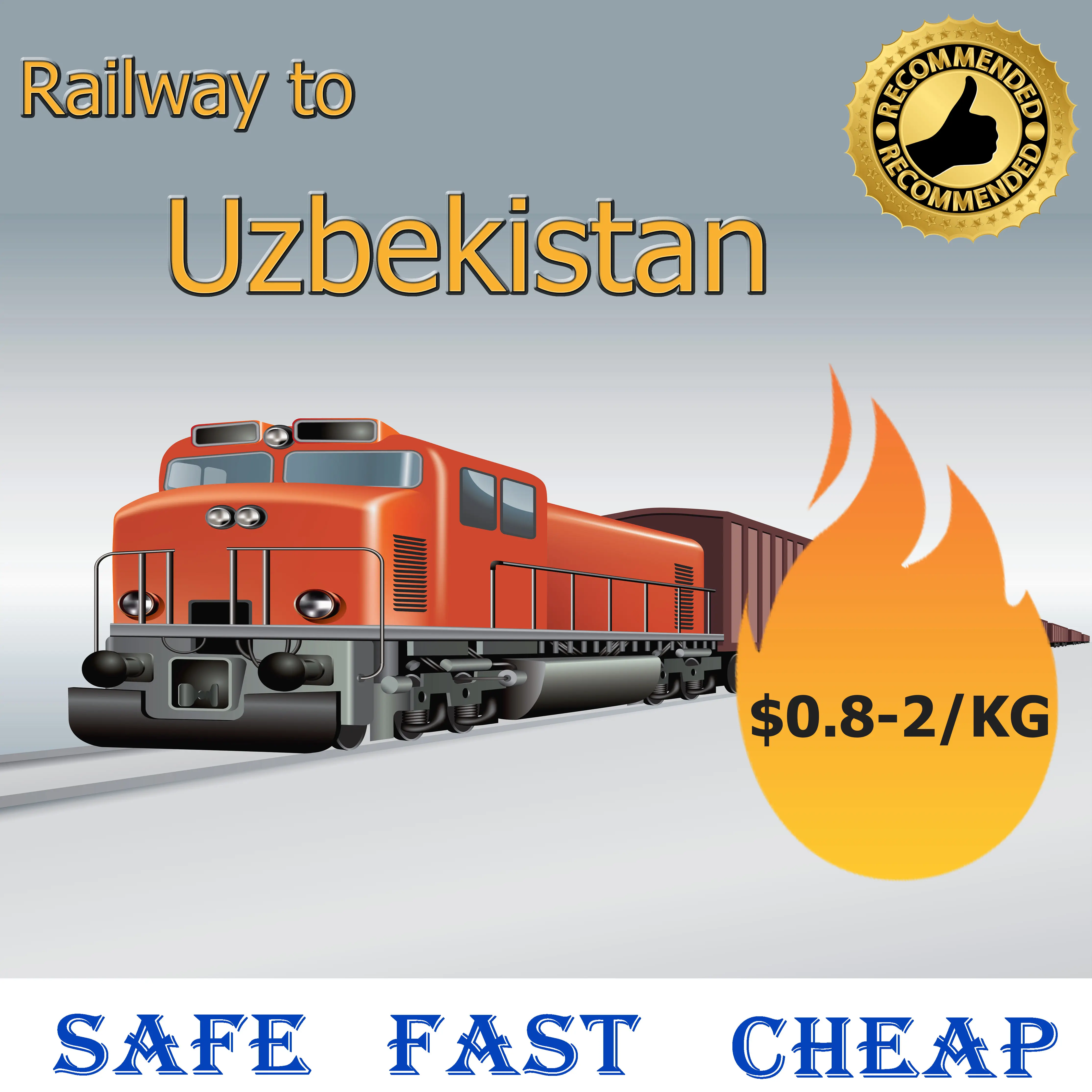 The cheapest price from china to Russia DDP Railway door to door to Uzbekistan