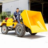 Mini-dumper à roues motrices, prix usine chinois, capacité de charge nominale de 1 tonne, démarrage électrique