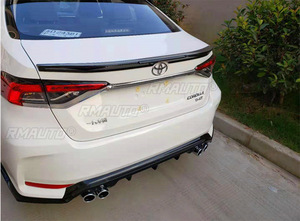Aileron de coffre arrière Corolla, aspect fibre de carbone, style sport, aileron de coffre arrière pour Toyota Corolla 2019-2022, accessoires de voiture - Product Image 4