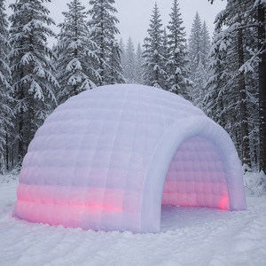 Carpa Domo Inflable <span class=keywords><strong>de</strong></span> PVC Impermeable, Refugio Iglú Ligero y Plegable para Eventos Invernales al Aire Libre - Product Image 1