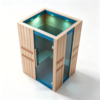 Cabine de sauna de luxe avec design personnalisé en bois naturel pour les projets de villas, d'hôtels et de spas