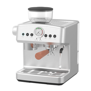 เครื่องชงกาแฟเอสเพรสโซกึ่งอัตโนมัติสำหรับโรงแรมและใช้ในบ้าน พร้อมเครื่องบดกาแฟในตัว แรงดันสูง 20 บาร์ แบบตั้งโปรแกรมได้ มาตรฐานยุโรป - Product Image 1