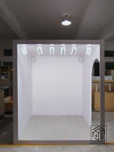 Özel Tasarım Dergi Fotoğraf Kabini Kutusu Düğün Partisi Etkinlik Dekoru Kavisli Şekilli Işıklı Fotoğraf Kabini - Product Image 3