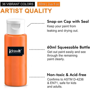 Meilleure Vente 2025 – <span class=keywords><strong>Peinture</strong></span> <span class=keywords><strong>Acrylique</strong></span> en Gros pour Artistes Débutants, Marque Privée, pour Coulage d'Eau et d'Huile, Set de <span class=keywords><strong>Peinture</strong></span> sur Verre 30ml - Product Image 5