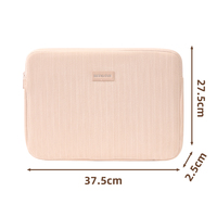 Housse de protection pour ordinateur portable personnalisée, épaisse et douce, de 13 à 16 pouces, avec poignée, pour ordinateur portable