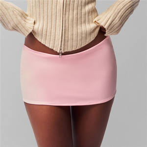 Women Y2k Low Waist Mini <strong>Skirt</strong> Slim Fit Solid <strong>Wrap</strong> Bodycon Pencil Short <strong>Skirt</strong> - Product Image 3