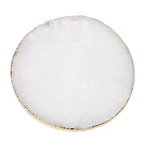 Weiß kristall runde stein rest atmosphäre trinken glas flasche cup coaster