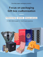 Boîte rigide magnétique pour montre, cosmétiques faits main, boîte cadeau en papier pliable, boîte en carton pour bijoux, emballage personnalisé avec logo de luxe