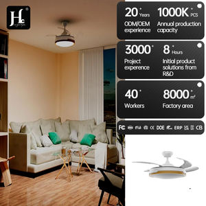 Ventilateur de plafond BLDC avec lampe LED dimmable, 3 pales, ventilateur de plafond moderne avec lumière et télécommande - Product Image 5