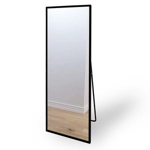 Miroir rectangulaire sur pied, Long, en alliage d'aluminium, cadre métallique, suspension murale, pleine longueur, pour salon, 1 pièce - Product Image 1