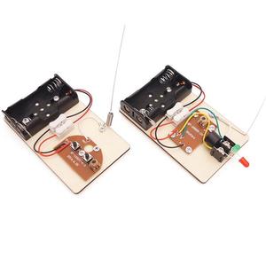 Hacer su propio juguete, juego de telégrafo para niños, <span class=keywords><strong>kit</strong></span> electrónico artesanal con materiales de madera de alta calidad - Product Image 1