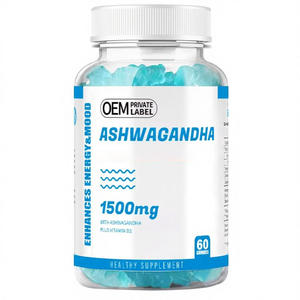 Gomitas de <span class=keywords><strong>Ashwagandha</strong></span> con Extracto, Suplemento para Dormir y Relajarse, L-teanina, Apoyo Inmunológico para un Estado de Ánimo Tranquilo - Product Image 1
