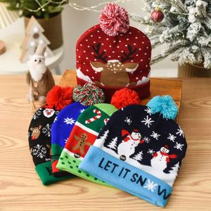 Bonnet de Noël unisexe à LED, bonnet lumineux pour enfants et adultes, bonnet d'hiver pour les fêtes - Product Image 2