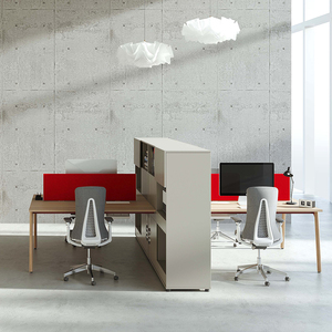 Hot Sale Explore Workspace Modern Design Commercial Office <strong>Linear</strong> <strong>Workstation</strong> 6 Seat Cubicle Furniture Wood Modular High Quality - Product Image 2