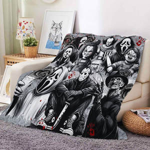 Bulk Wholesale Halloween Blanket Home Room Decor Fuzzy Soft Fleece Flannel <b>Bed</b> Sofa Couch Throw Car Travel Blankets - Product Image 5