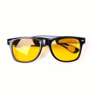 Lunettes de soleil carrées tendance pour femmes et hommes avec logo personnalisé, verres jaunes pour vision nocturne, lunettes de conduite de nuit pour hommes - Product Image 2