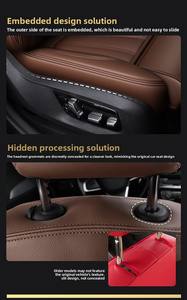 Convient pour <span class=keywords><strong>BMW</strong></span> <span class=keywords><strong>X3</strong></span>/X5/X1/3 Series/5 Series/7 Series Housses de siège de voiture personnalisées Couverture complète en cuir Housse de siège de voiture Ensemble complet - Product Image 6