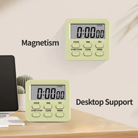 Mini minuteur numérique électronique multifonctionnel avec affichage LCD, piles AAA, écologique, pour cuisine, avec aimant, usage courant