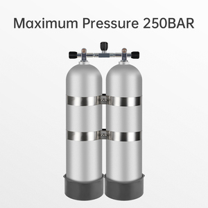 วาล์วถังดำน้ำ 3500psi 3/4NPS ตัวควบคุมอินเทอร์เฟซคู่แบบยูค สแตนเลส พร้อมเครื่องมือ - Product Image 4