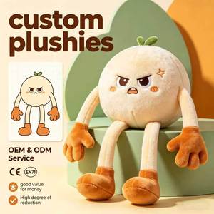 Muñeco de Peluche Personalizado al por Mayor, Juguete de Peluche con Brazos Largos y Aspecto Enojado, con Certificación CE EN71, OEM ODM, Lindo Muñeco de Peluche de Mascota Pequeña - Product Image 1